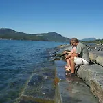 Koselig Ved Fjorden Med Panorama Utsikt
