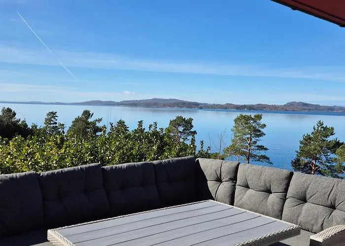 Koselig Ved Fjorden Med Panorama Utsikt Hébergement de vacances